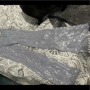 Mango glitter flair pants